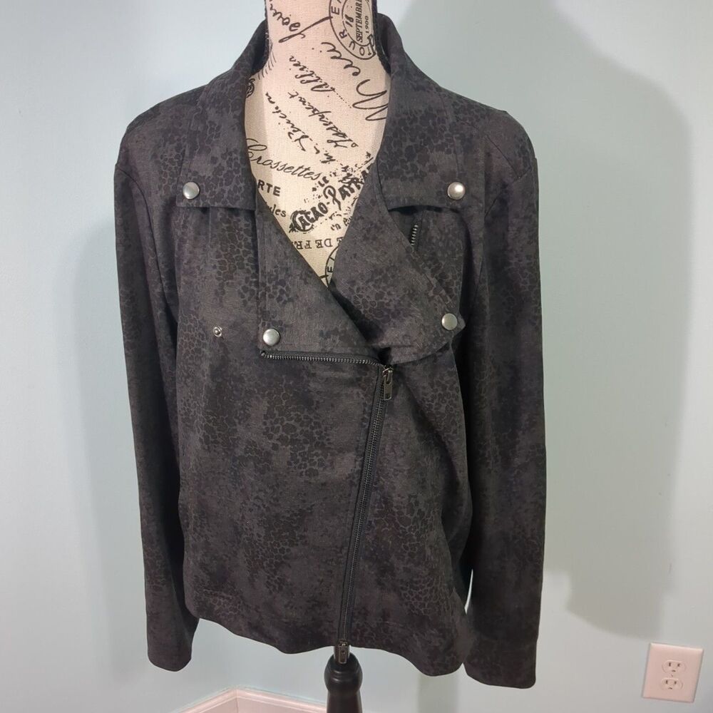 Peace of cloth moto jacket safari print extra large